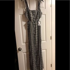 Black & white maxi summer dress